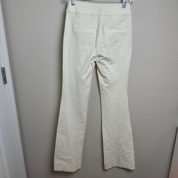 10 Crosby Derek Lam Maeve Front Slit Trouser In Soft White TC00117ACR - Picture 2 of 13